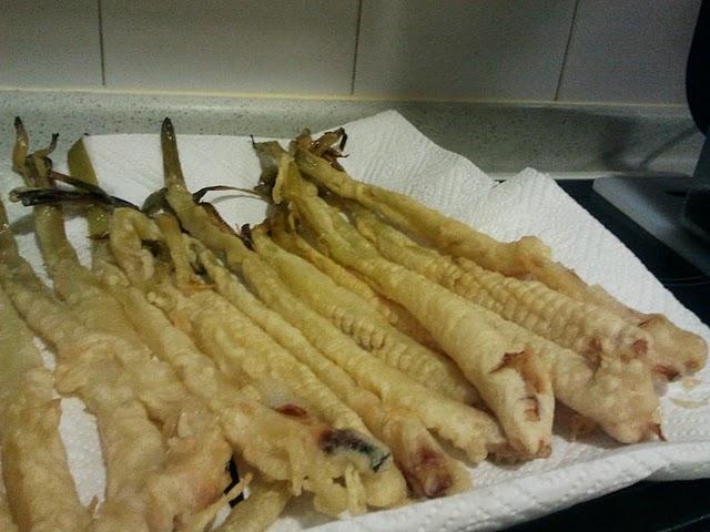 Calçots en tempura 10